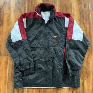 Vintage Nike Windbreaker Jacket Rare 90s Black L/XL